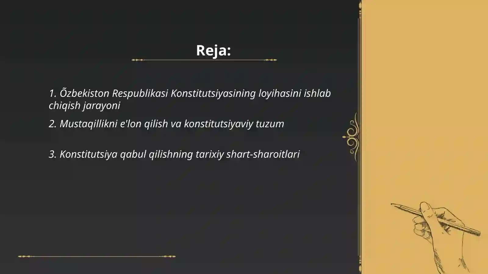 Õzbekiston Respublikasi Konstitutsiyasi 2