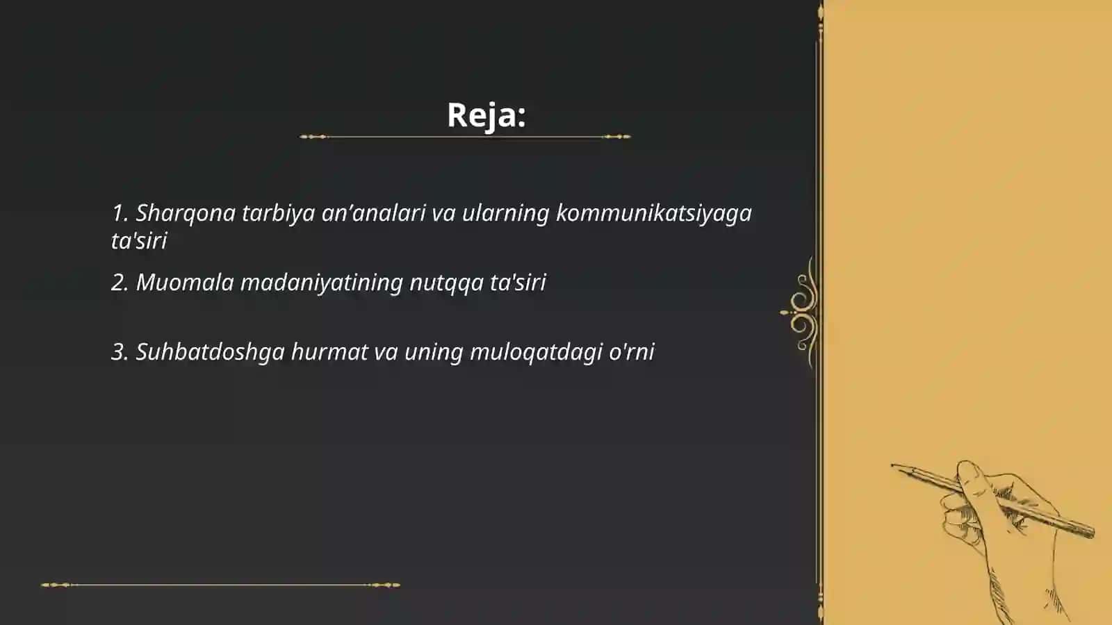 Sharqona tarbiya va muosharat odobining muloqatga ta'siri 2