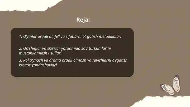 Boshlangʻich sinflarda soʻz turkumlarini oʻrganishda kreativ metod va usullar 2