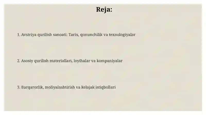 Avstriya qurilishi 2