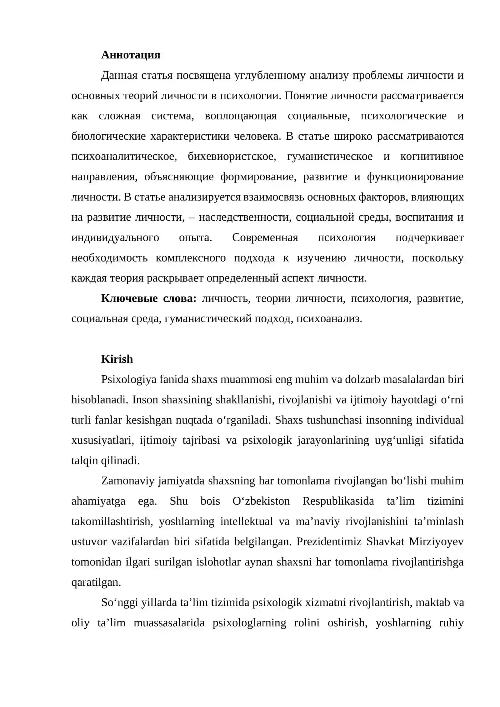 PSIXOLOGIYADA SHAXS MUAMMOSI 2