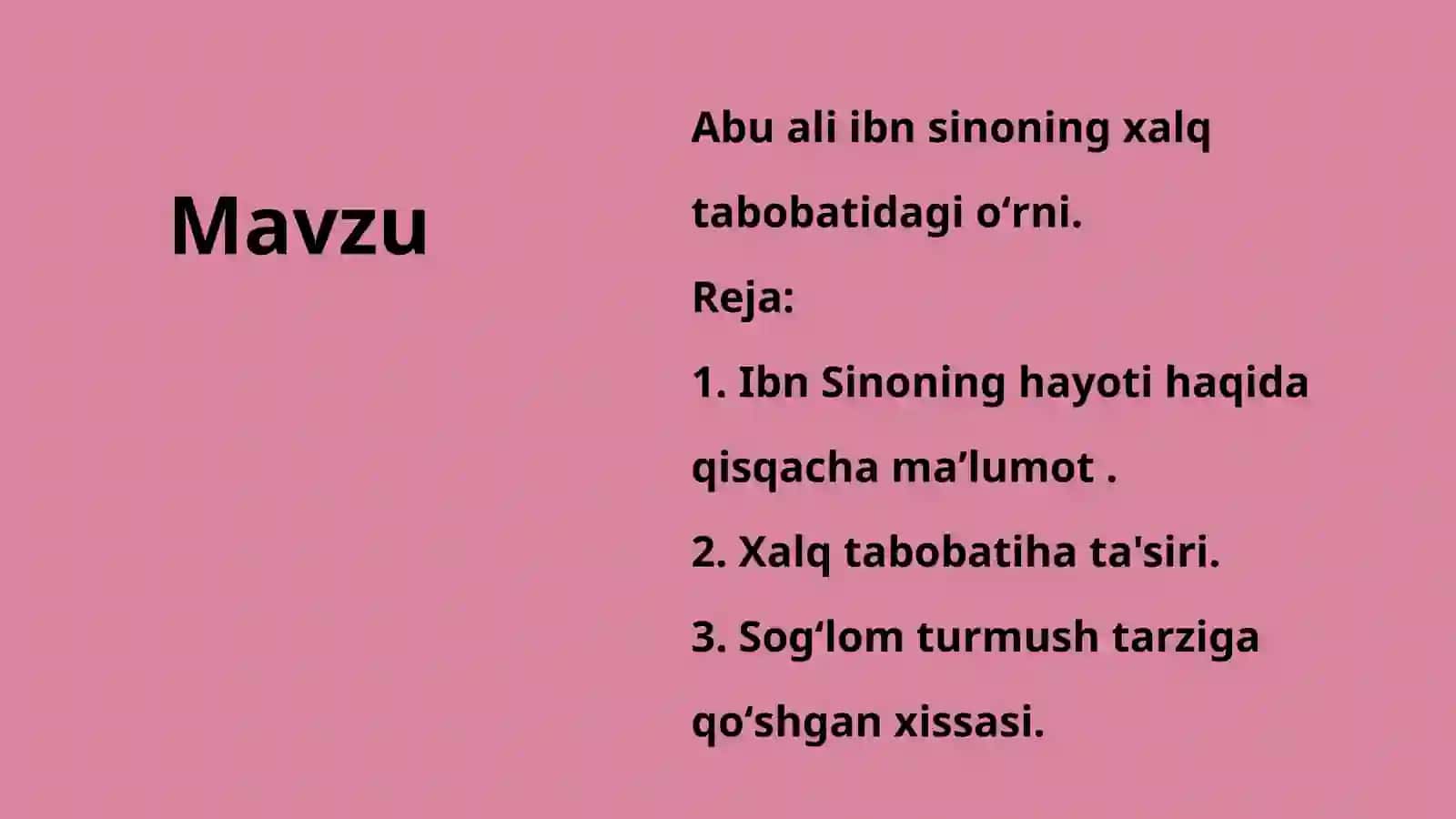 Abu Ali Ibn Sinoning xalq tabobatida tutgan oʻrni. 2
