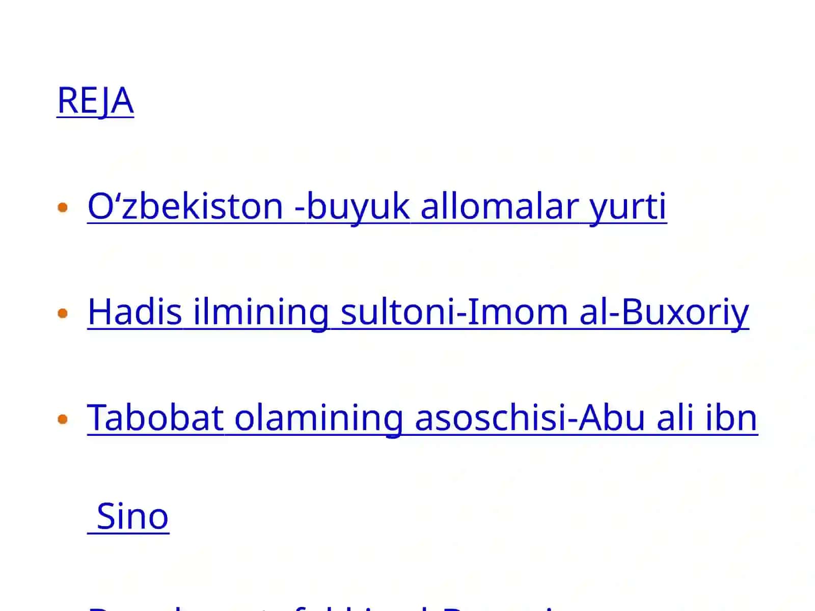 Buyuk allomalarimizning jahon sivilizatsiyasiga qo‘shgan hissasi 2