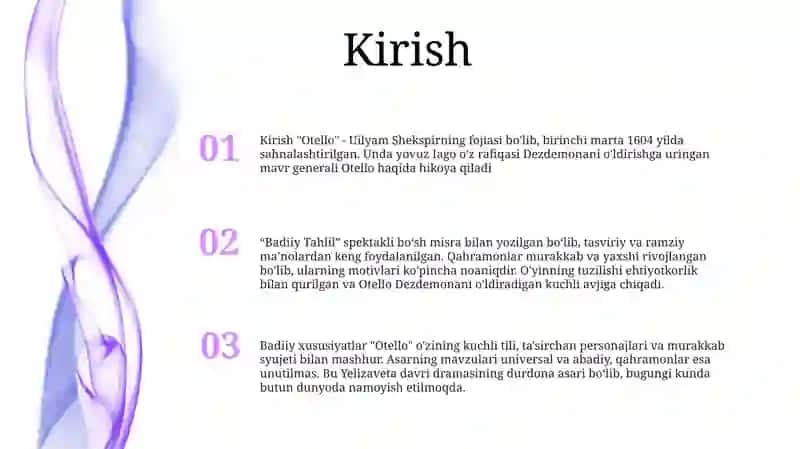 Otellosining Badiiy Tahlili 2