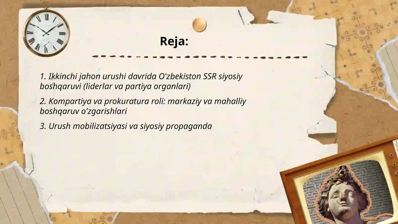 O'zbekiston Ikkinchi Jahon Urushida Siyosiy Hayot 2