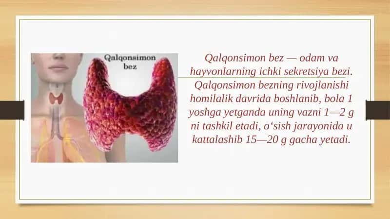 Qalqonsimon bez va uning funksiyalarining buzilishga bog‘liq kasalliklar 2
