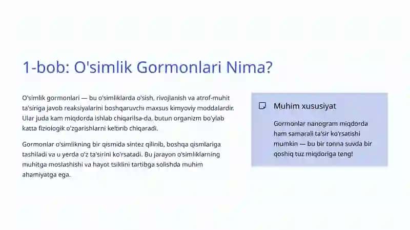 O'simlik Gormonlari: Hayotiy Signallar 2