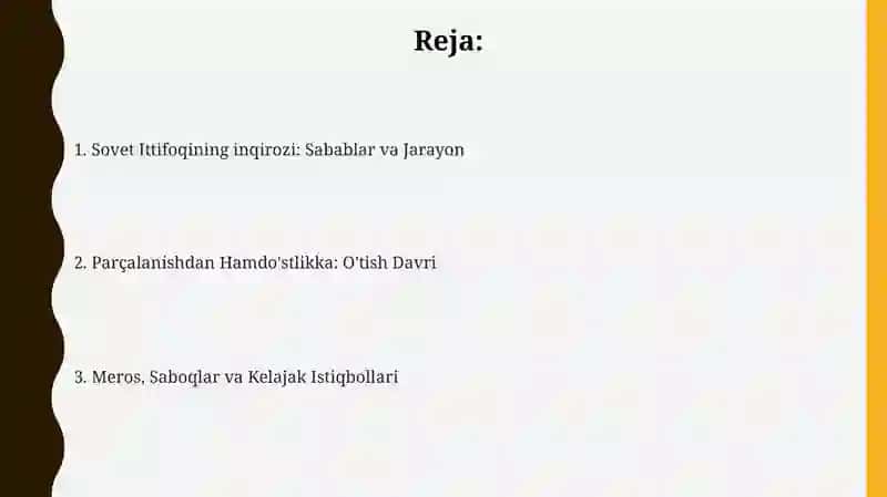 Sovet Ittifoqining inqirozi: Sabablar va Jarayon 2