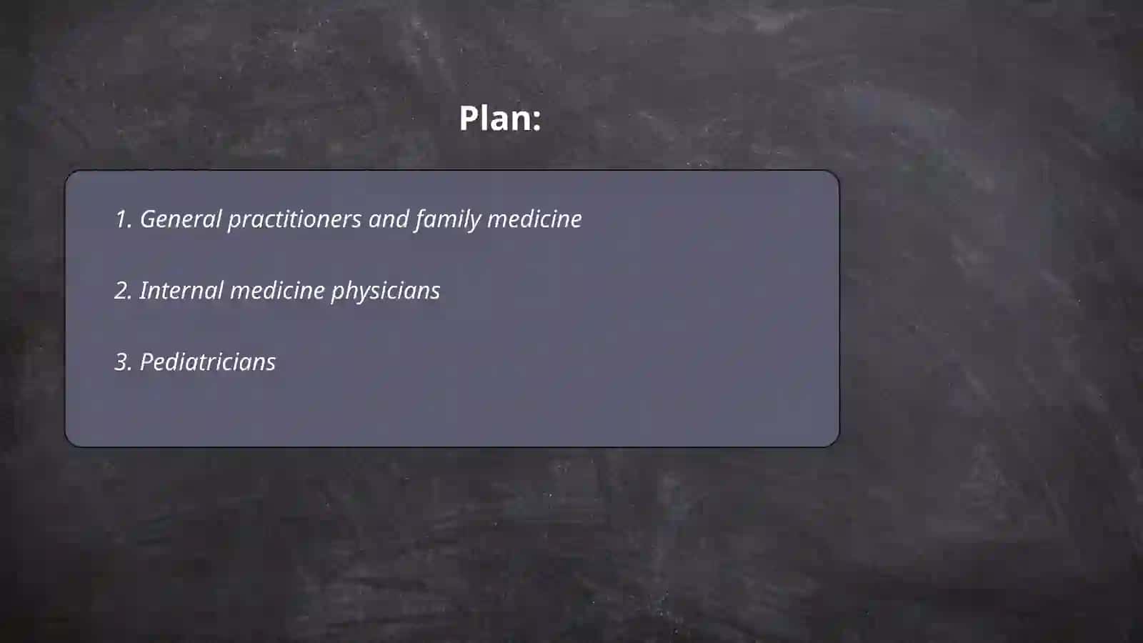 General practitioners and family medicine 2