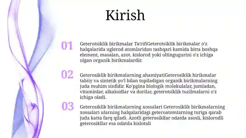 Geterosiklik Birikmalar 2