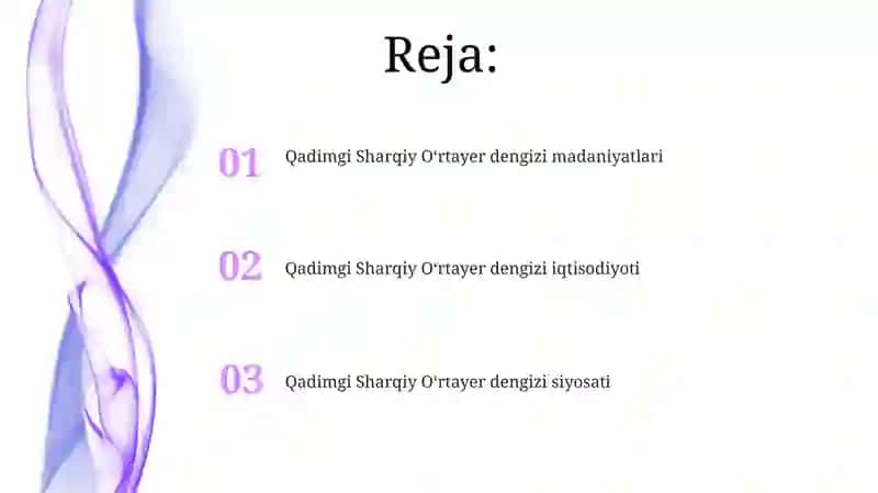 Qadimgi Sharqiy O‘rta yer dengizi 2