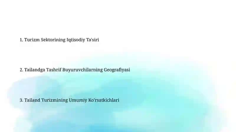 Tailand turizmi (statistika) 2