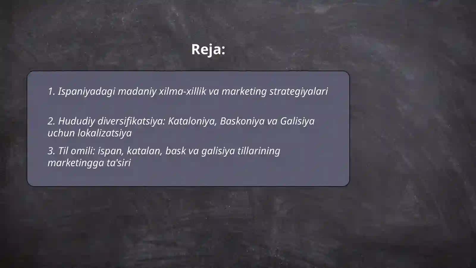 Ispaniyada marketingning o'ziga xos xususiyatlari 2