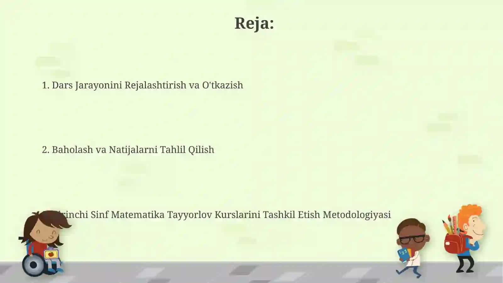 1-sinfda matematikadan tayyorgarlik davri darslarini tashkil etish metodikasi 2