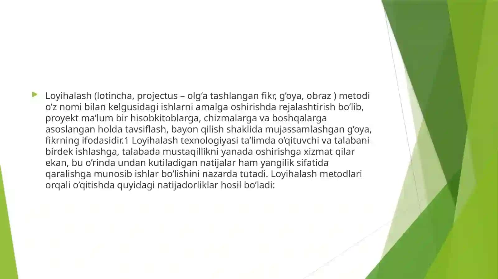 Loyihalash Texnologiyasi 2