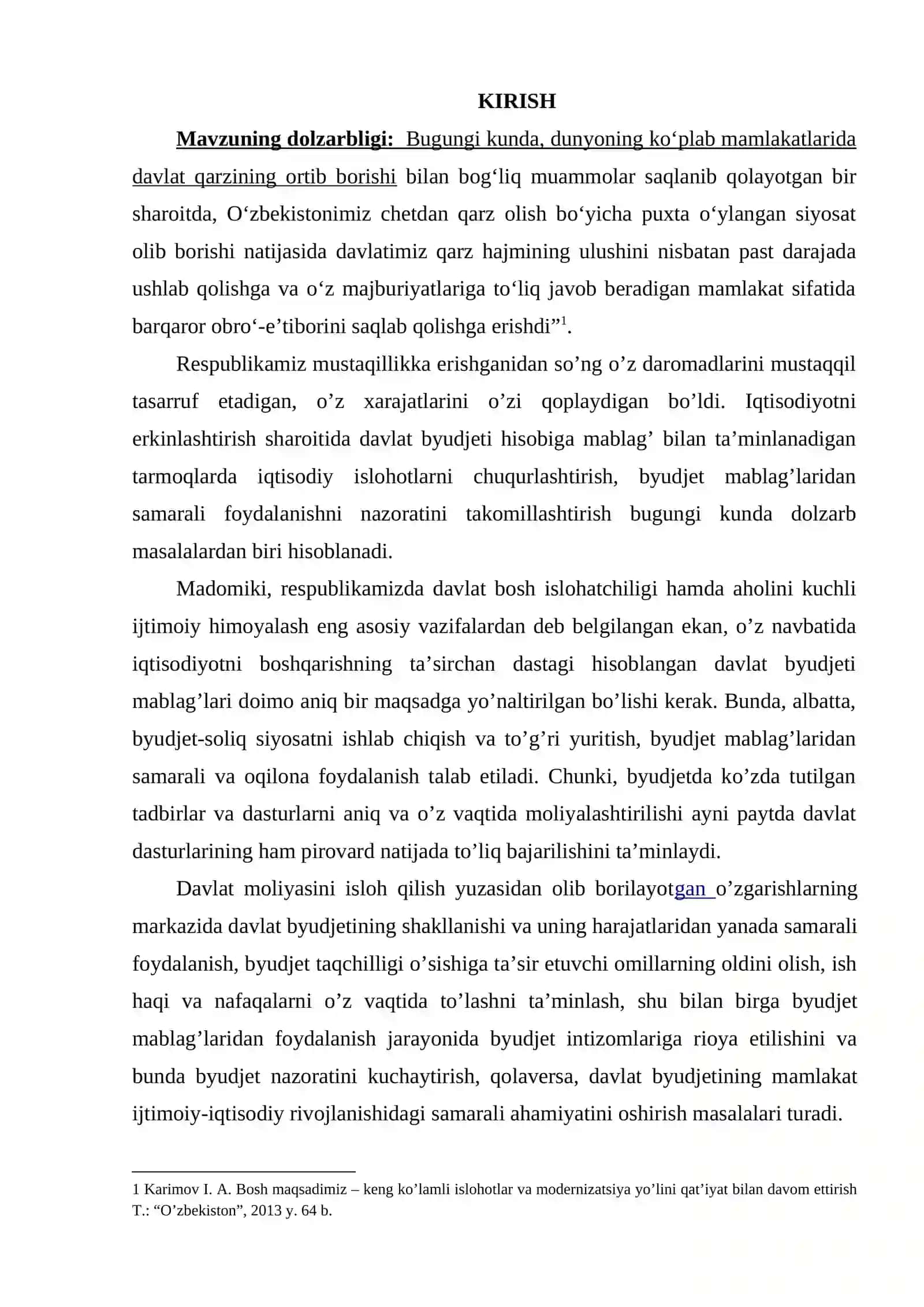 davlat byudjeti tarkibi va uni takomillashtirish yo'llari 2
