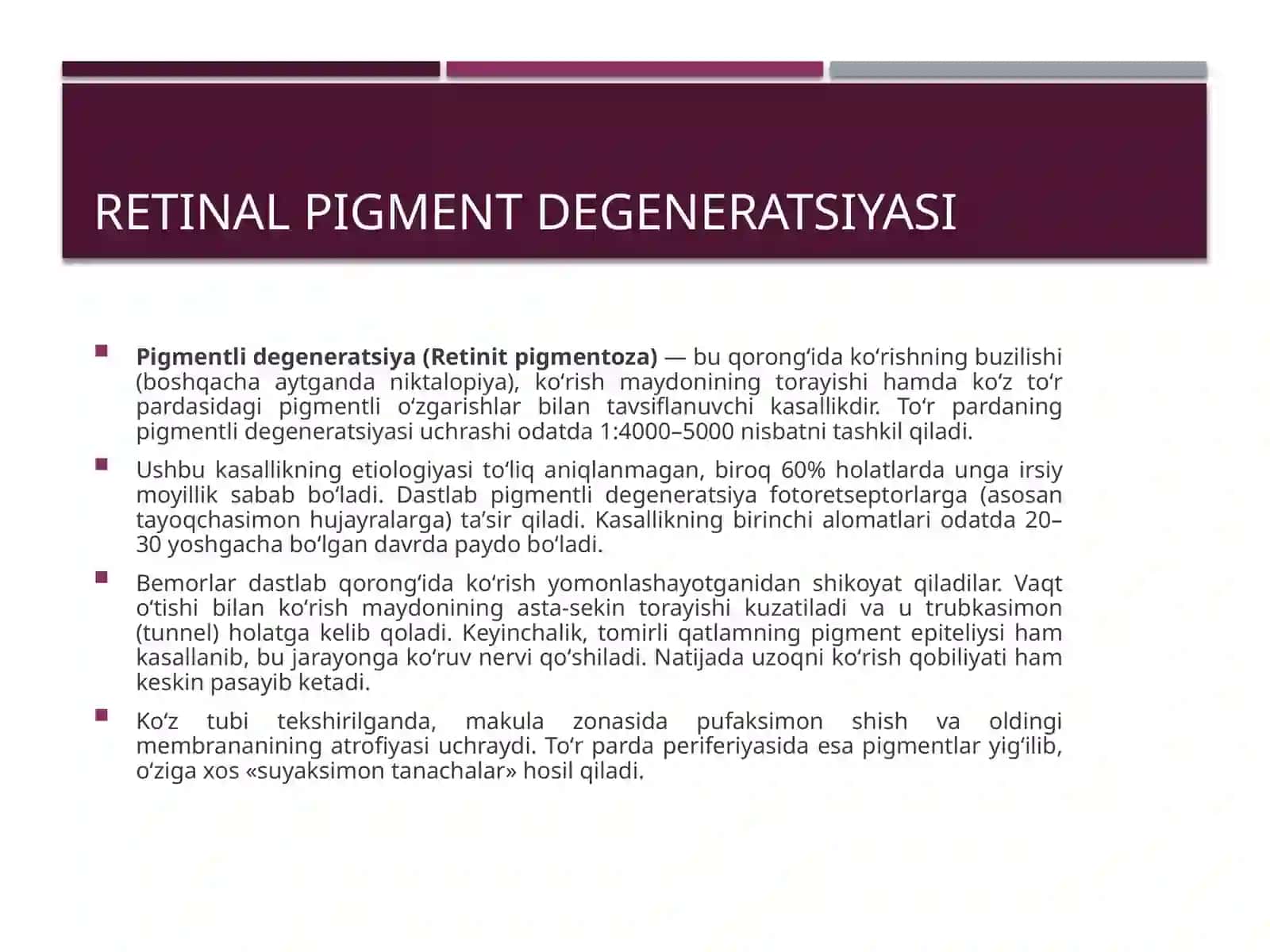To’r parda nasliy kasaliklari 2