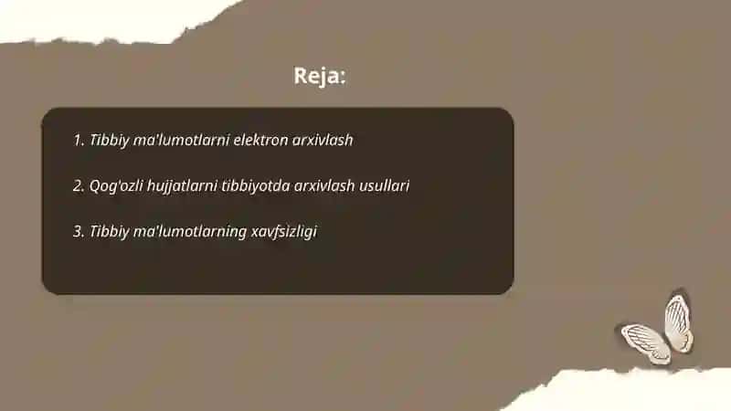 Tibbiyot axbarotlarini arxivlash usullari 2