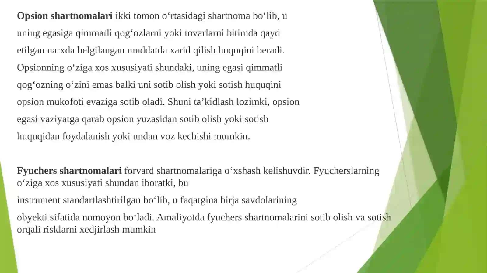 Xosilaviy qimmatli qog’ozlarning iqtisodiy mohiyati va ularning o’ziga xos xususiyatlari 2