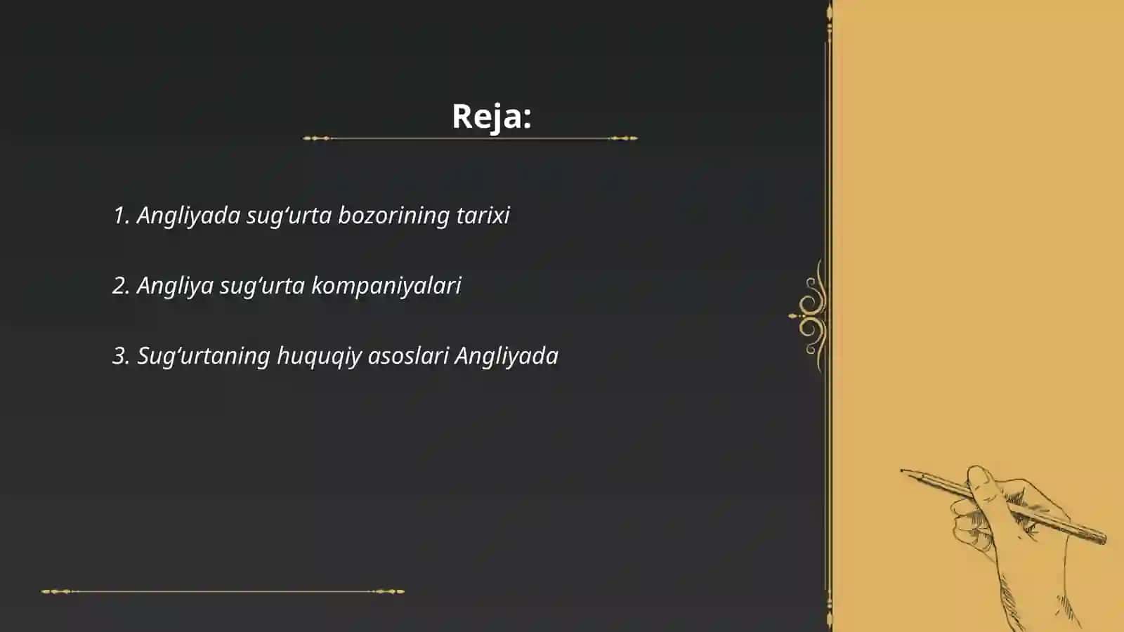 Angliya sugʻurta bozori 2