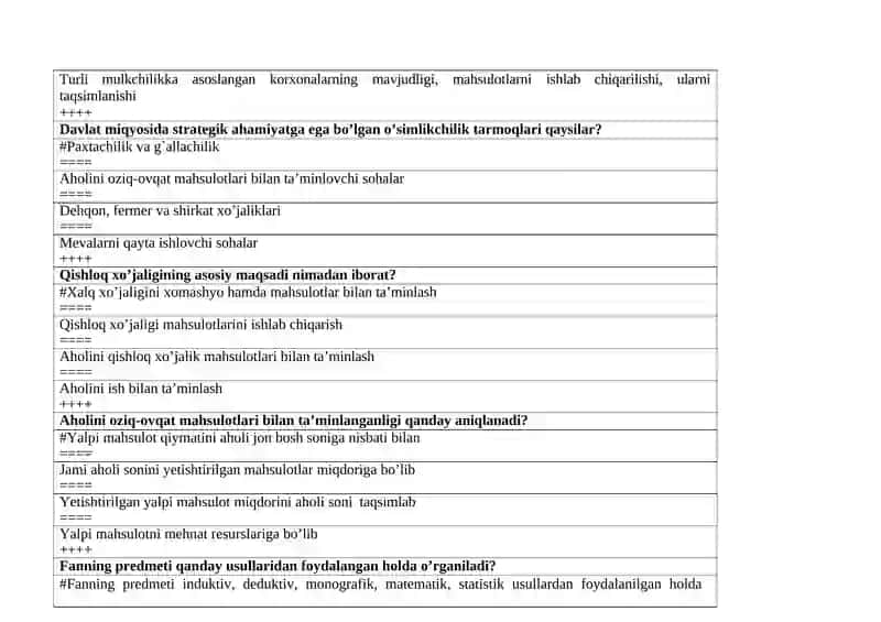 Iqtisodiyotning asosiy xususiyatlaridan 2