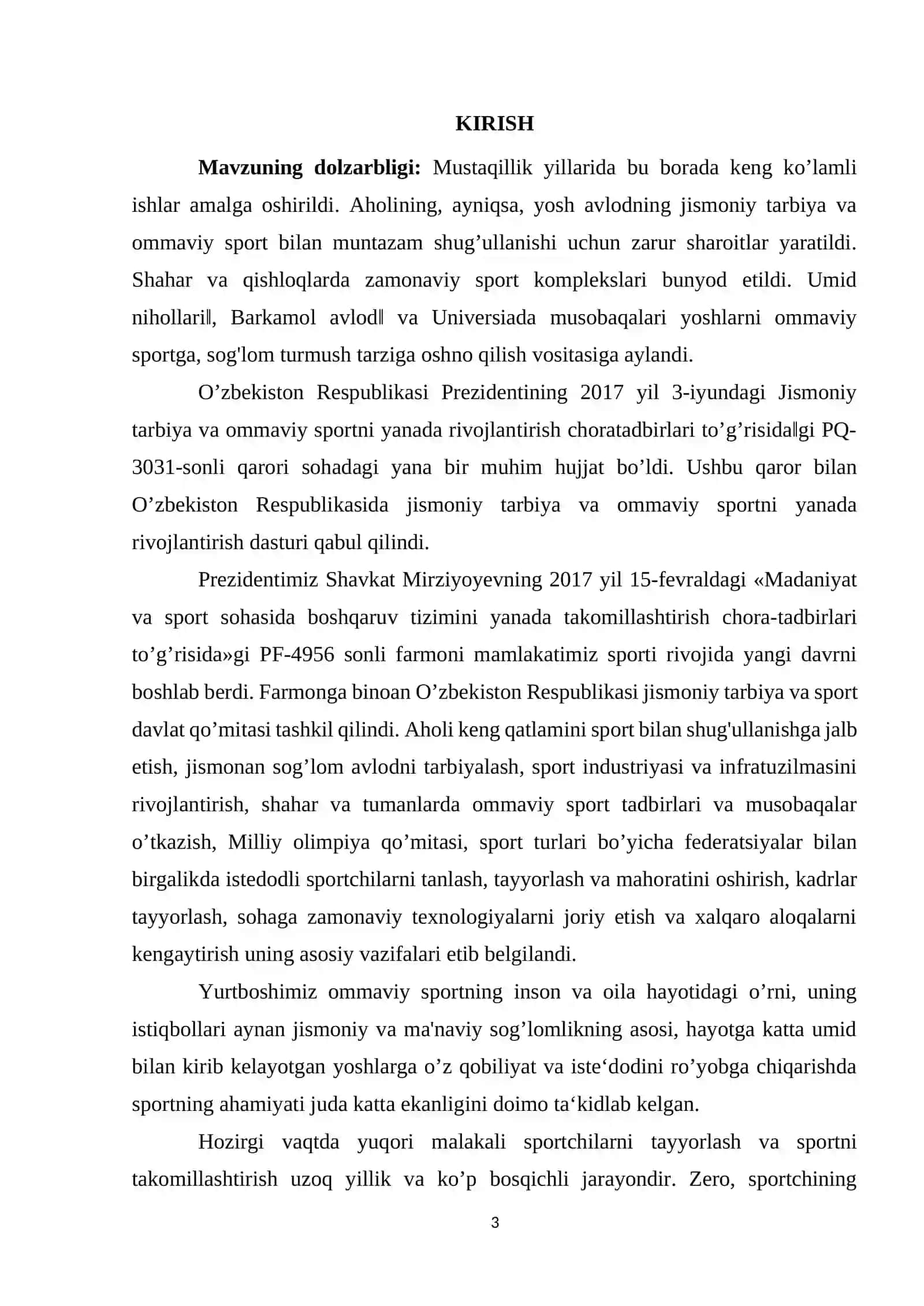 CHEMPION SPORTCHINING SHAXSIY SIFATLARI (JAMOAVIY SPORT TURLARI MISOLIDA) 2