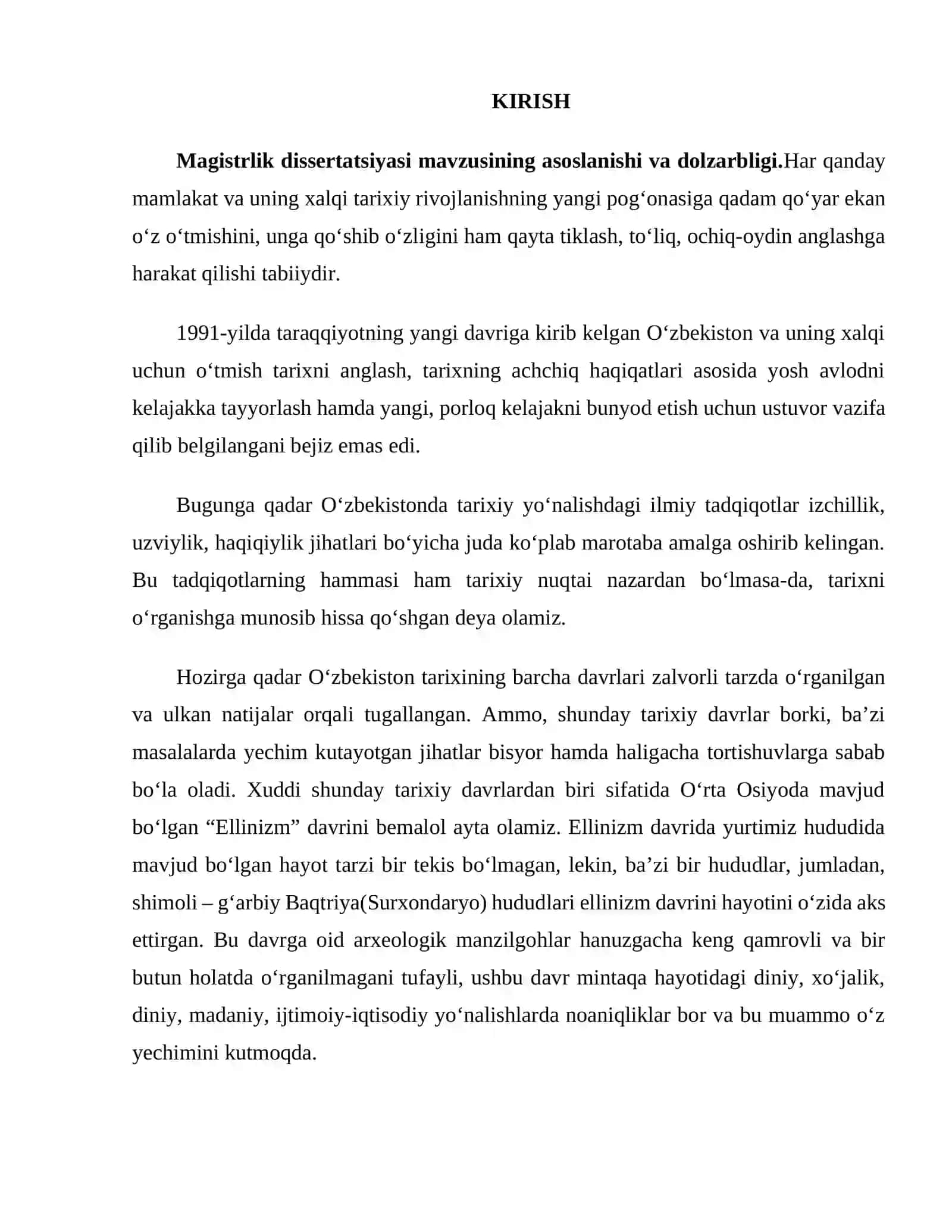 Shimoli-g‘arbiy Baqtriyadagi Ellinizm davri arxeologik yodgorliklarining o‘rganilishi 2