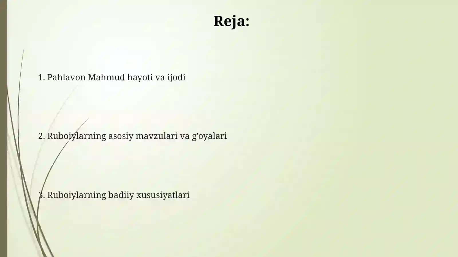Pahlavon Mahmud ruboiylari 2