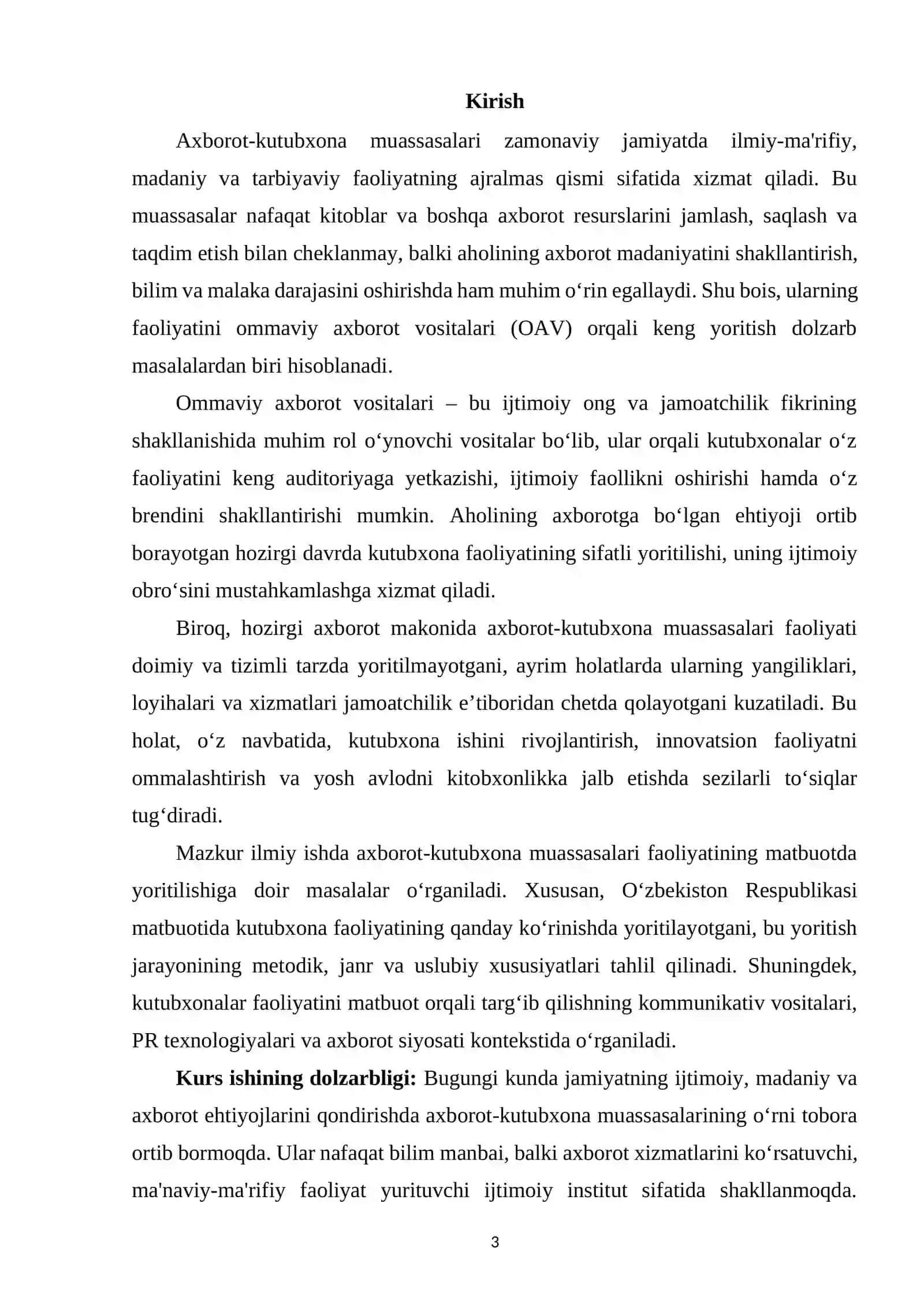 Axborot-kutubxona muassasalari faoliyatini matbuotda yoritilishining tahlili 2