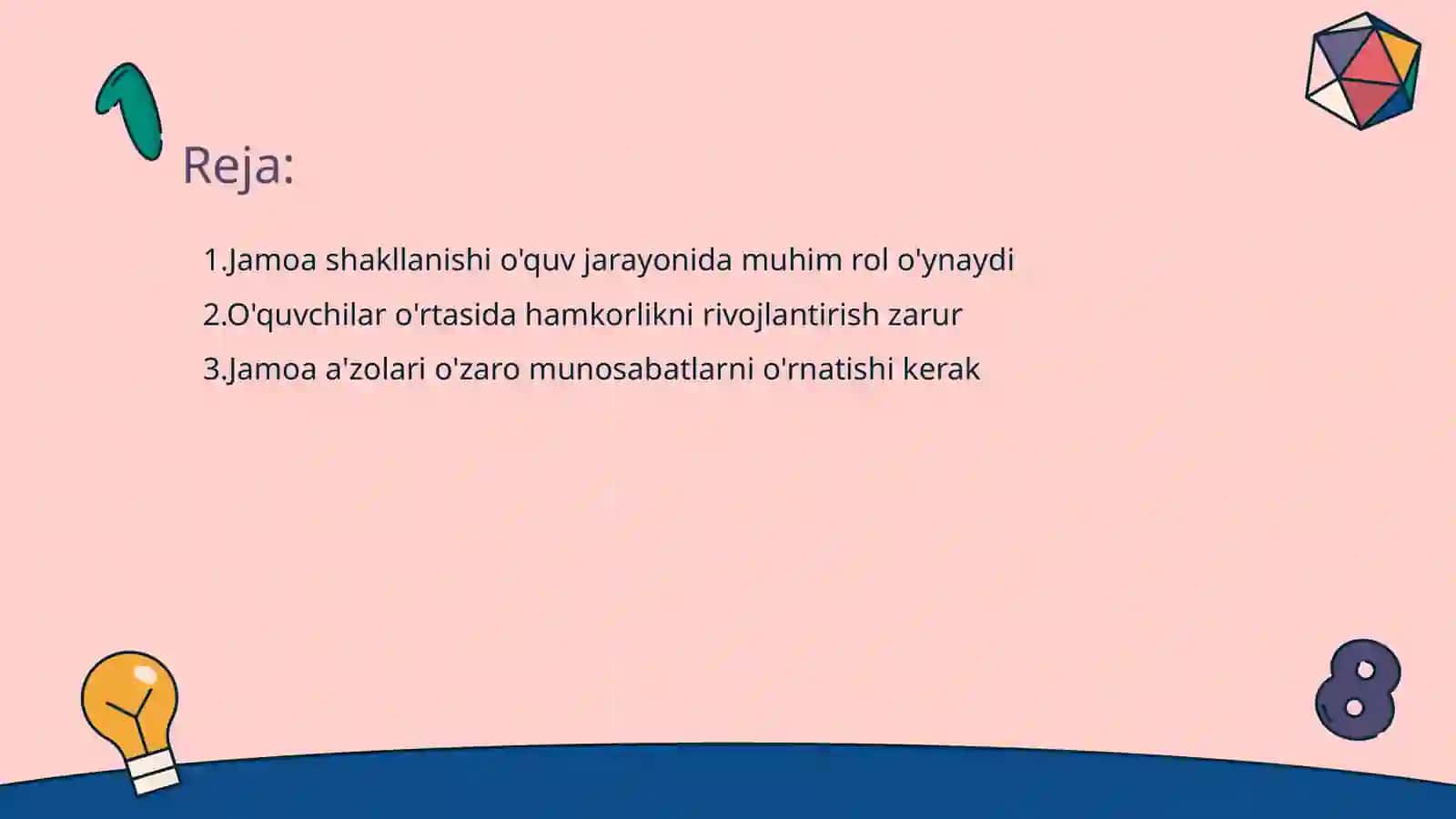 O'quvchilar jamoasini shakllanish bosqichlari 2