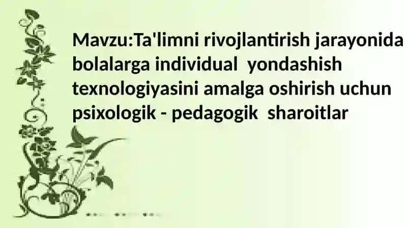 Bolalarni maktabga tayyorlash 2