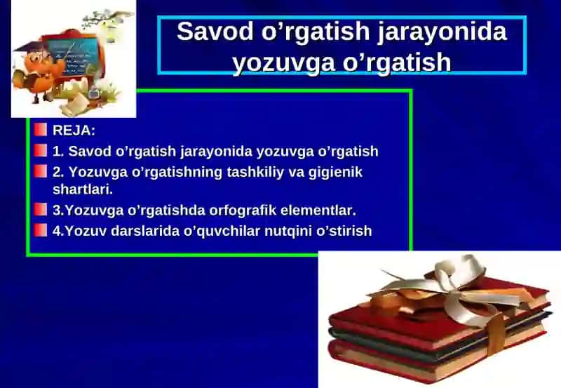 Yozuvga O'rgatish 2