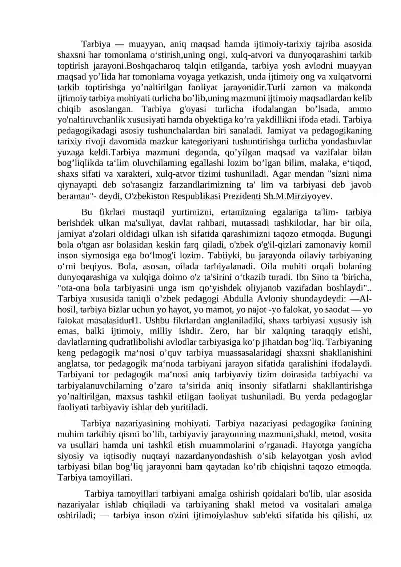 Tarbiya va Ijtimoiy Tarbiya 2