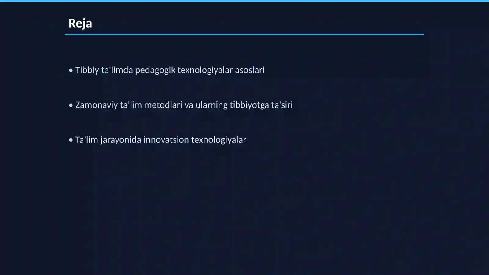 Tibbiy ta'limda zamonaviy pedagogik texnologiyalarning qo'llanilishi zaruriyati 2