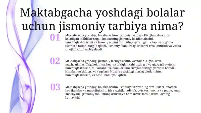 Maktabgacha Yoshdagi Bolalar Jismoniy Tarbiyasining Vositalari 2