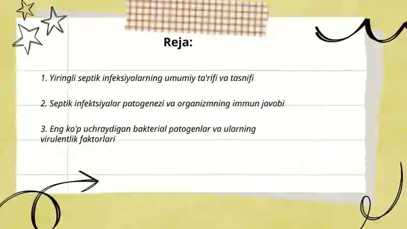 Yiringli septik infeksiyalar va ularning profilaktikasi 2