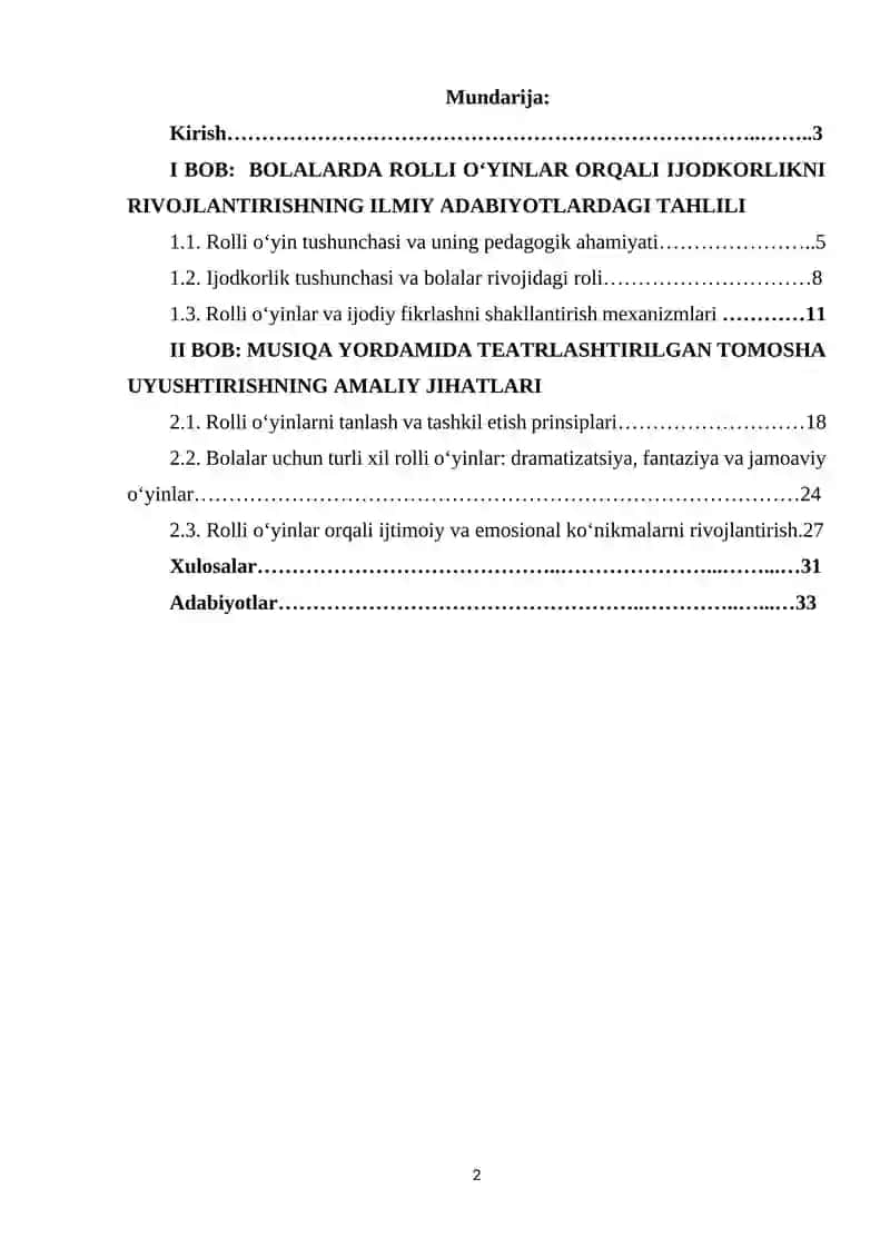 Bolalarda rolli oʻyinlar orqali ijodkorlikni rivojlantirish 2