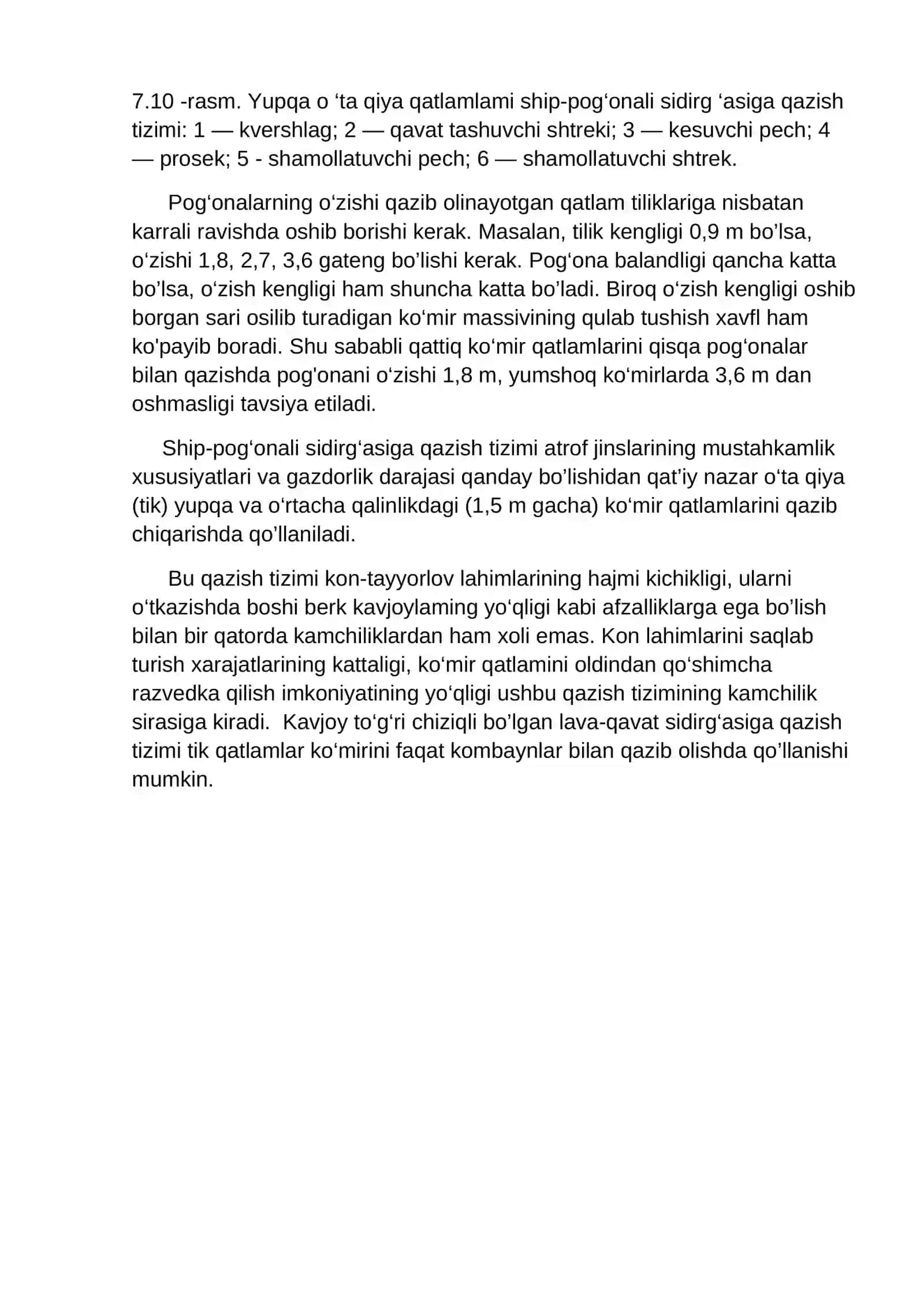 Ship pog’onali qazib olish tizimi 2