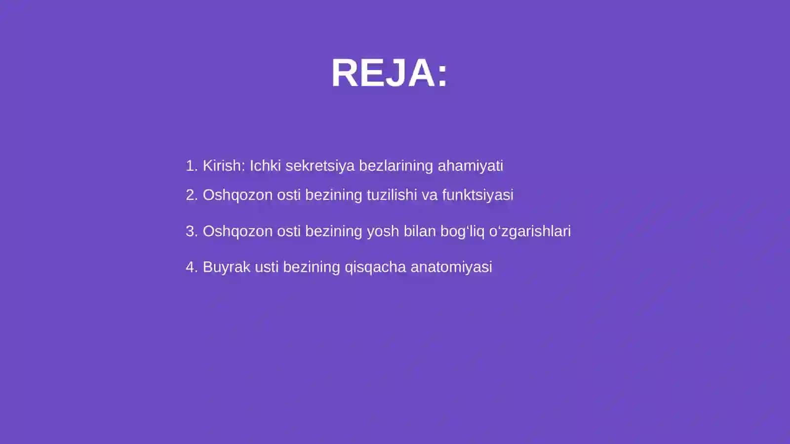 Oshqozon osti va buyrak usti bezlarining yosh xususiyatlari 2