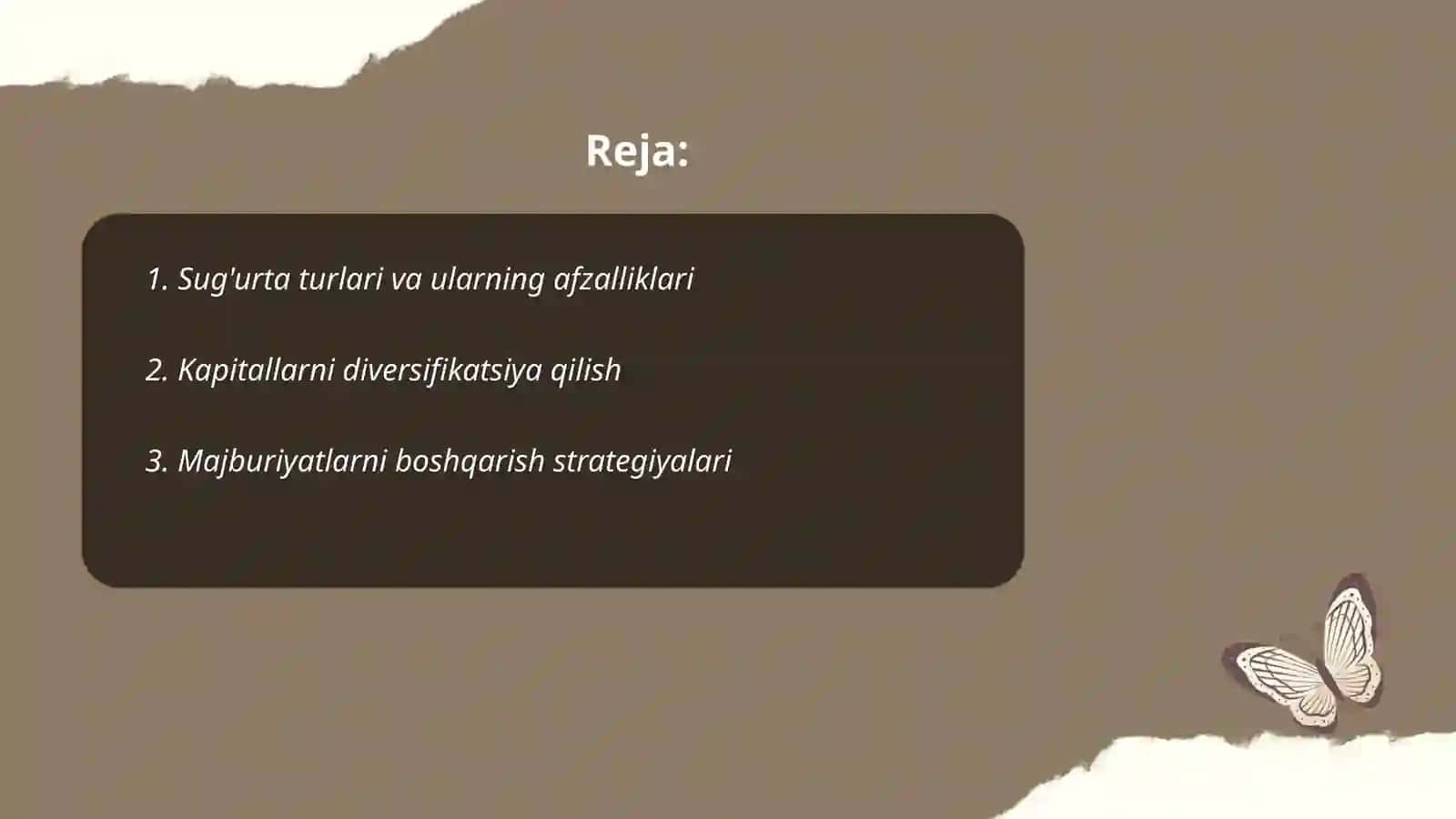 Risklarni minimallashtirishning moliyaviy usullari 2