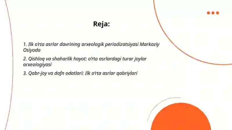 Ilk o‘rta asrlar davri arxealogiyasi 2