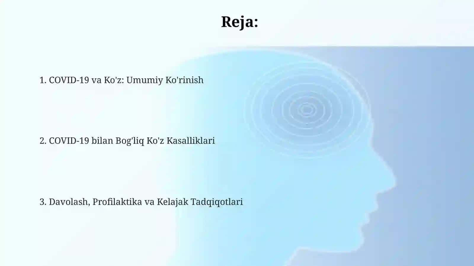 COVID dako'zdagio'zgarishlar 2