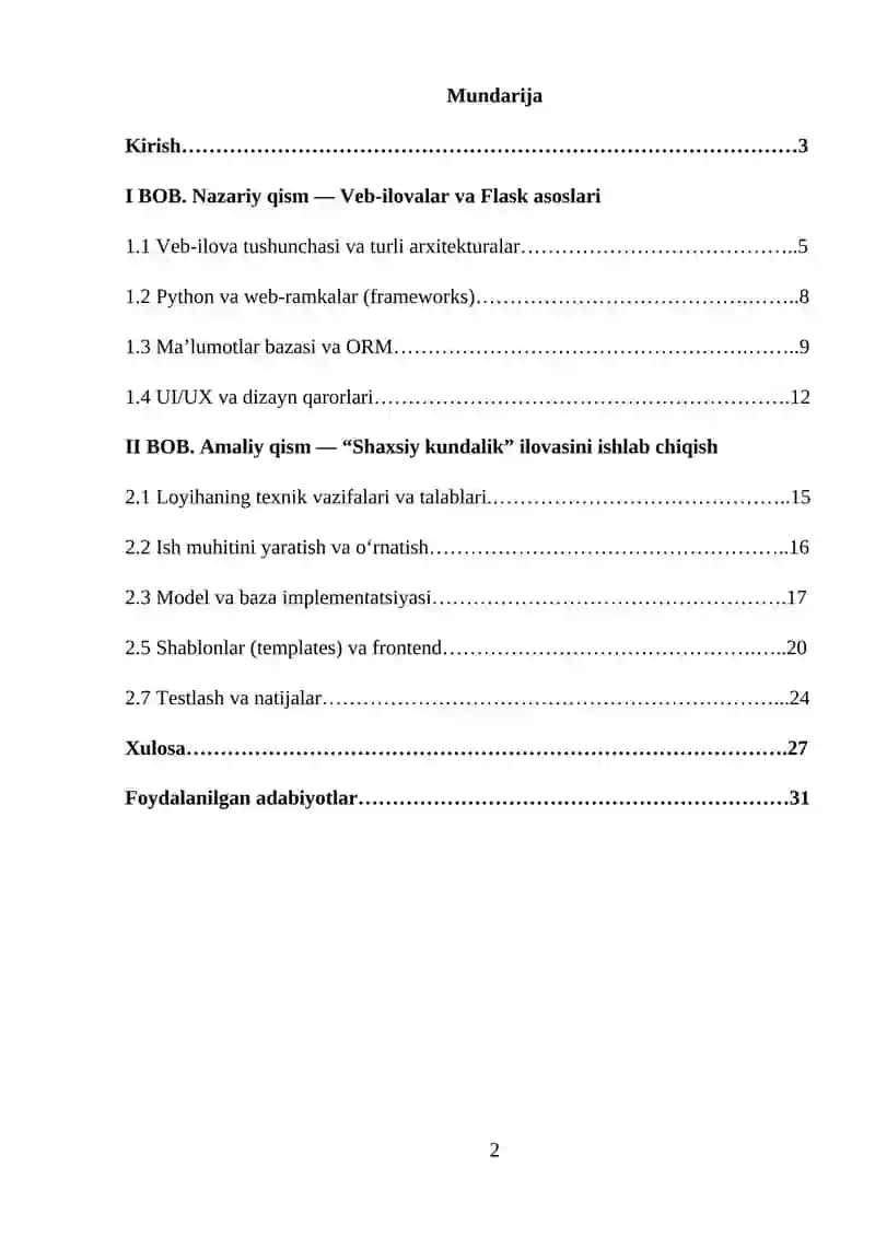 SHAXSIY KUNDALIK SAYTI YARATISH 2