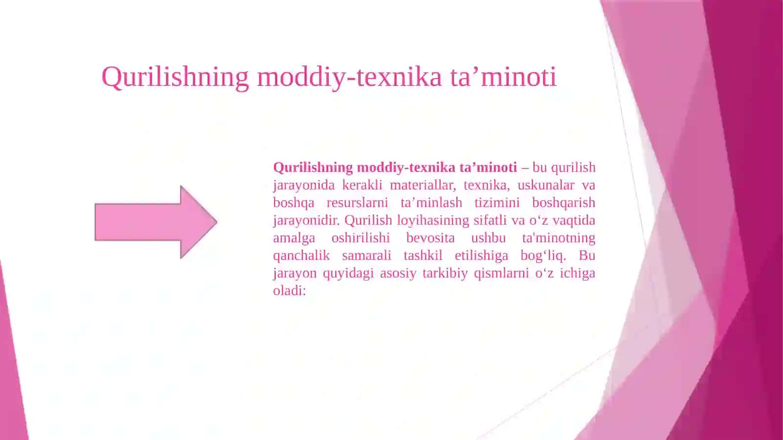 Qurilishning moddiy-texnikatasi 2