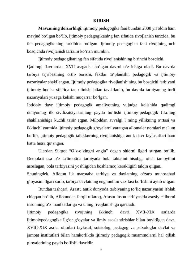 MAKTABGACHA YOSHDAGI BOLALAR BILAN OLIB BORILADIGAN IJTIMOIY PEDAGOGIK FAOLIYAT 2