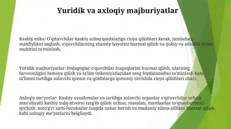 Bo‘Lajak O‘Qituvchilarning O‘Quv-Me‘Yoriy Hujjatlari Bilan Ish Yuritish 2