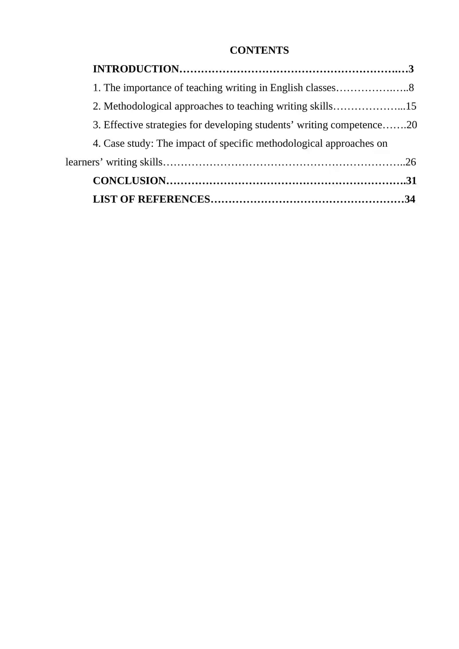 Course Paper on Teaching Writing in English Classes 2