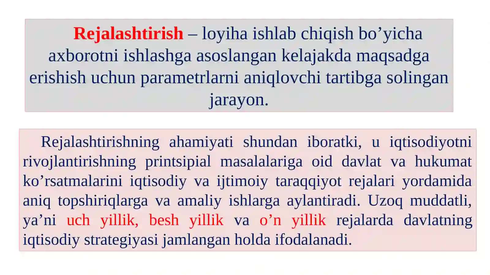 Sanoat ishlab chiqarishini prognozlash va rejalashtirish 2