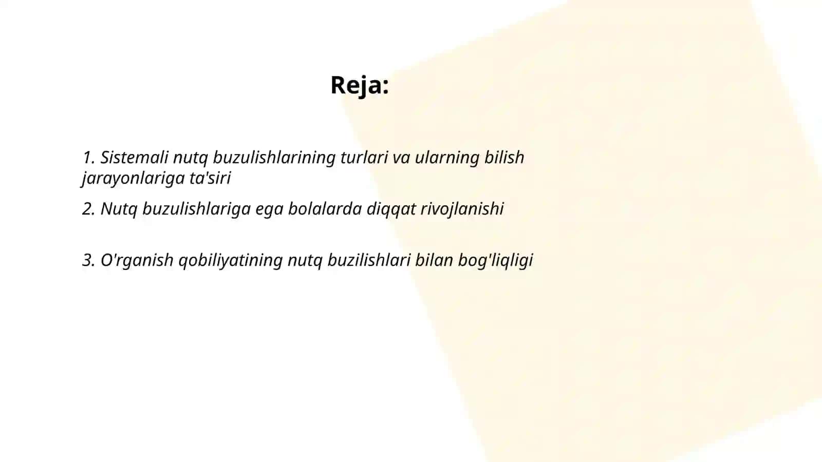 Sistemali nutq buzulishlari bo'lgan bolalarning psixologik xususiyatlari 2