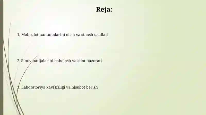Mahsulot sifatsizligini laboratoriya tekshirish 2
